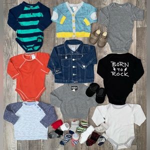 ❄️ Boys Baby Clothing Winter Bundle Carters Gymboree Old Navy Lot 6M 9M 12M